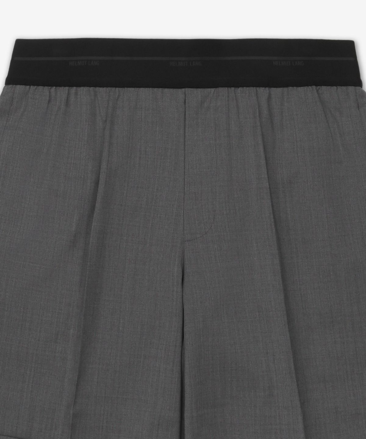 헬무트 랭(HELMUT LANG) 풀온 카 쇼츠 팬츠 - 라이트 그레이 멜란지 / P02HM204B53
