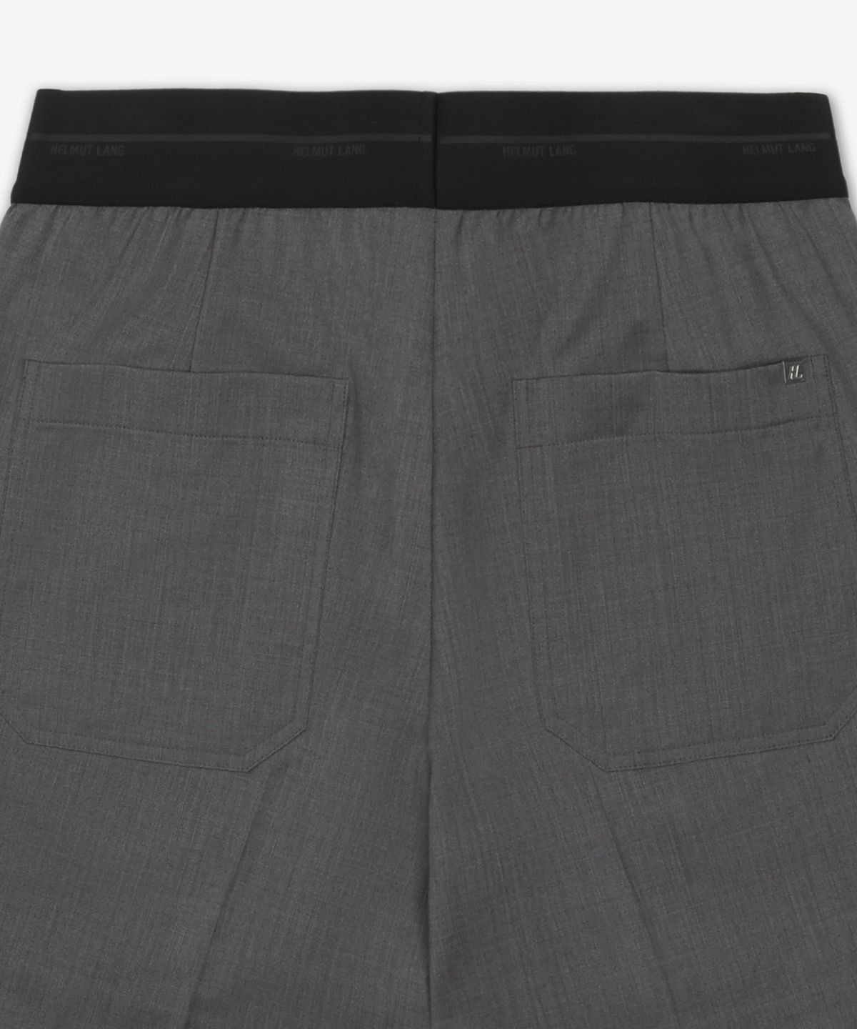 헬무트 랭(HELMUT LANG) 풀온 카 쇼츠 팬츠 - 라이트 그레이 멜란지 / P02HM204B53