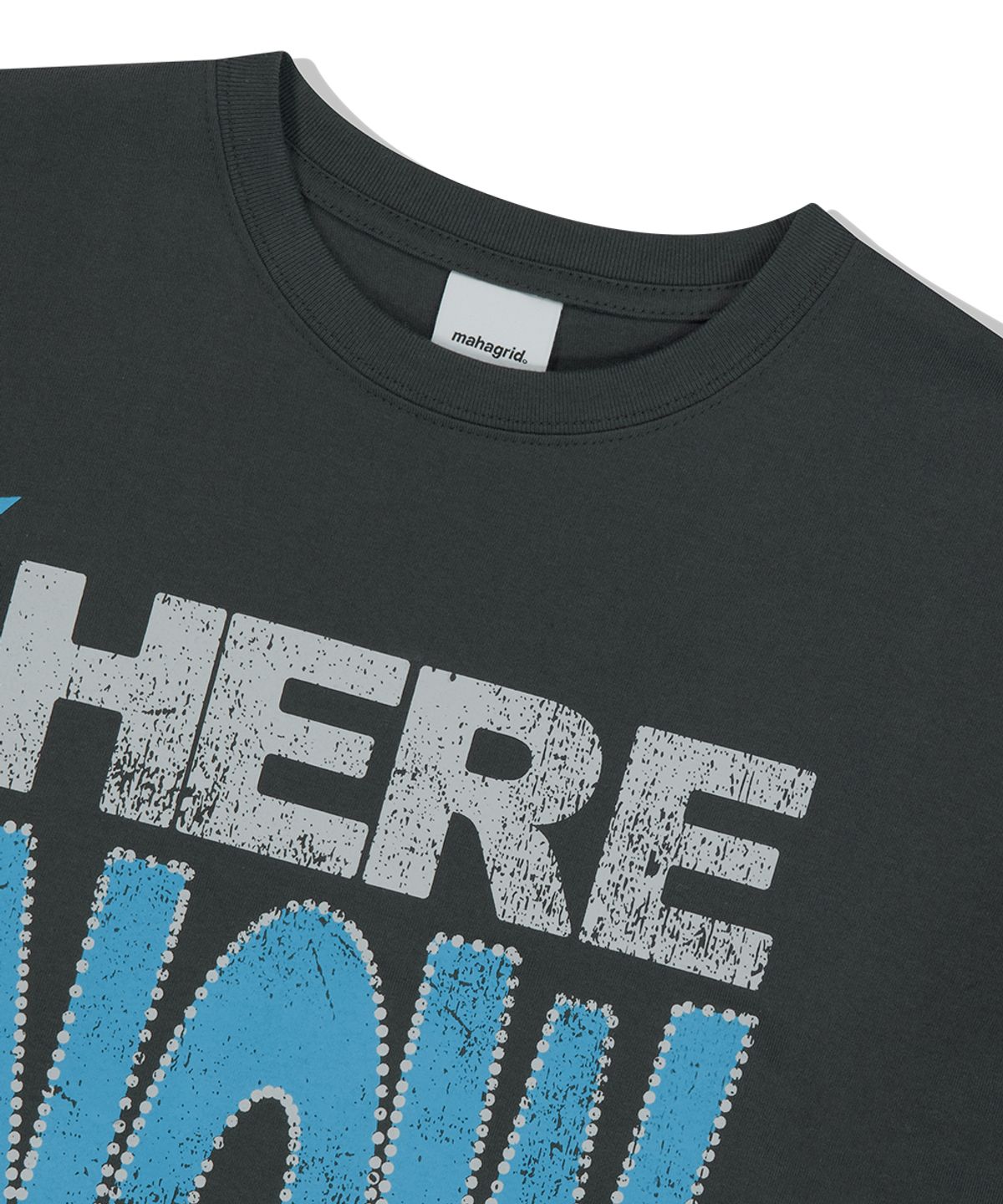 마하그리드(MAHAGRID) HERE NOW TEE CHARCOAL(MG2FMMT519A)