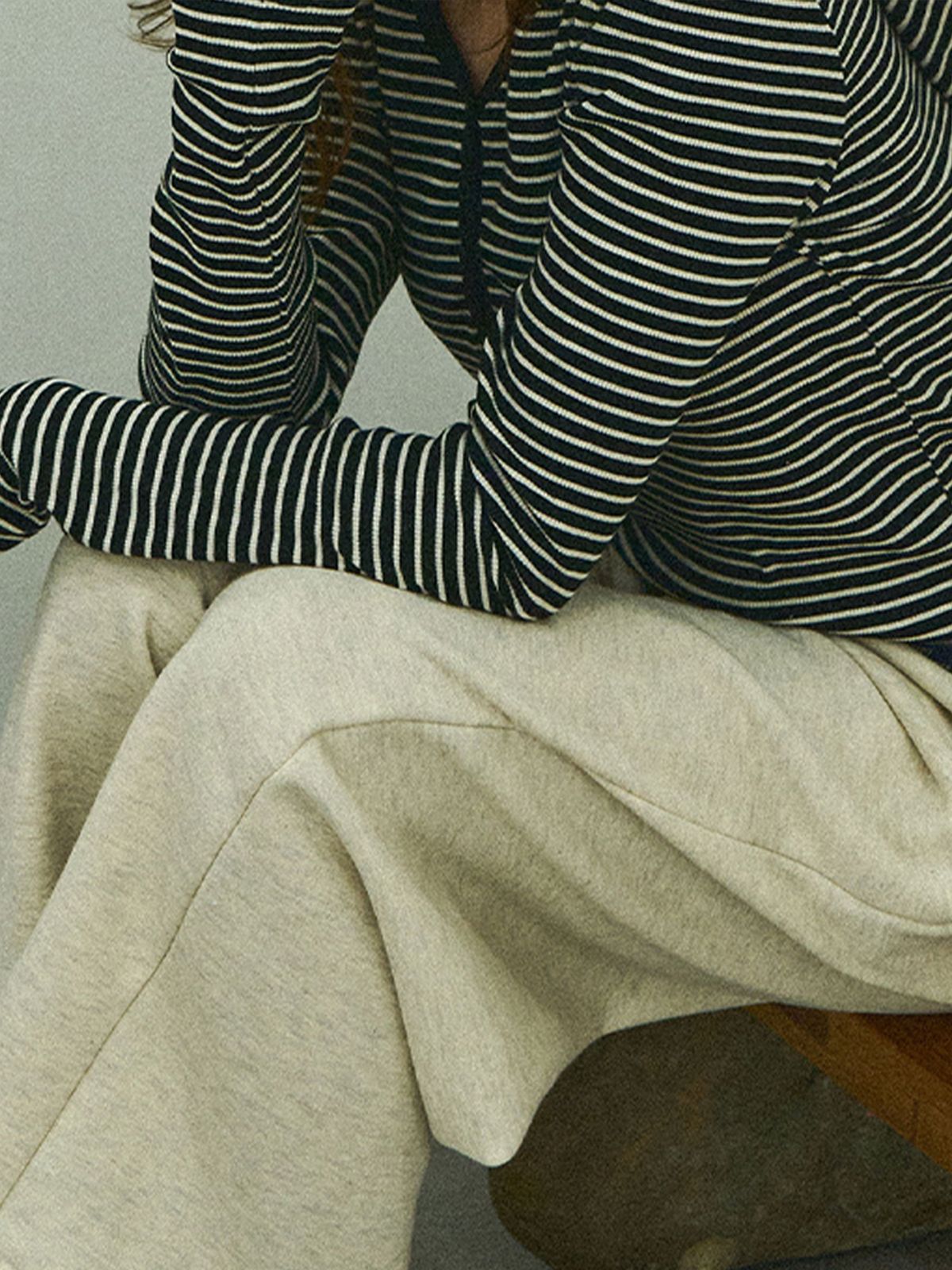 슬로우롤리(SLOWLOLLI) Banding wide sweat pants
