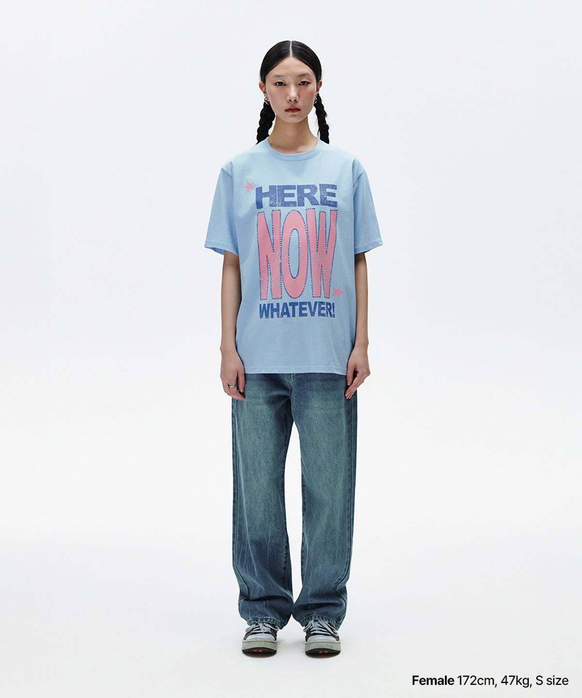 마하그리드(MAHAGRID) HERE NOW TEE SKYBLUE(MG2FMMT519A)