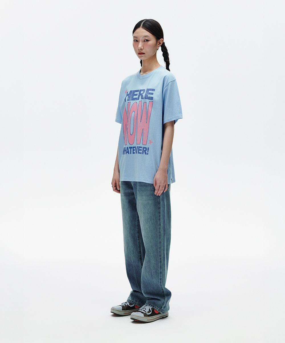 MUSINSA | MAHAGRID HERE NOW TEE SKYBLUE(MG2FMMT519A)