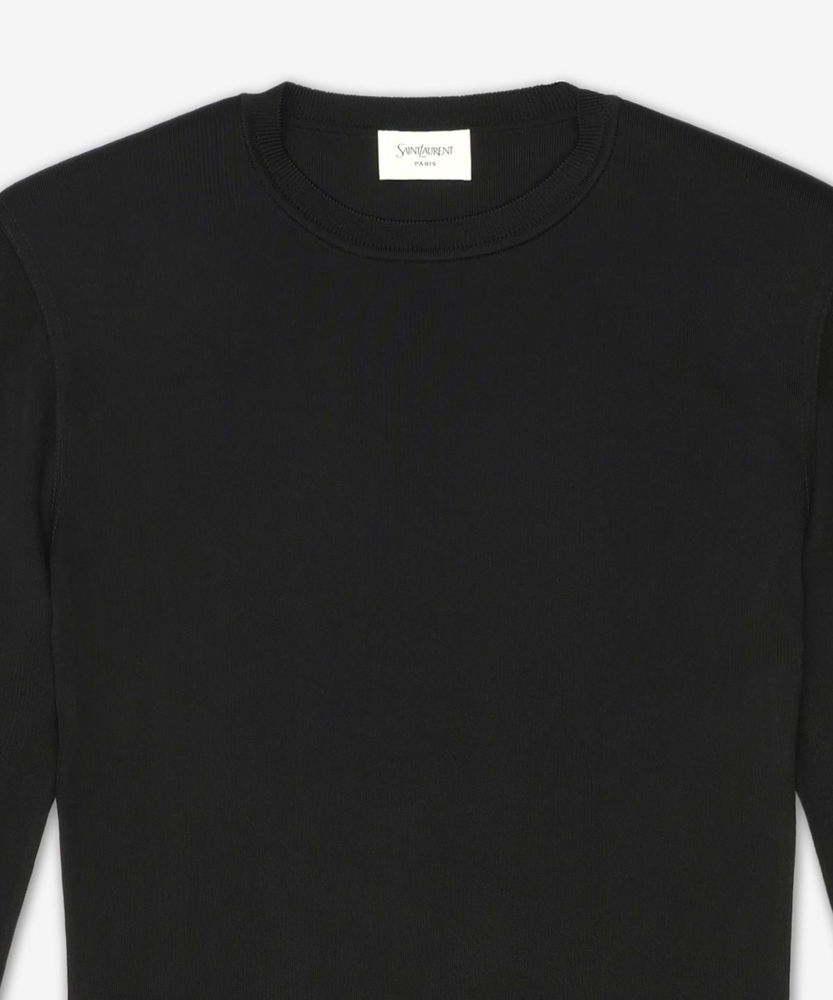 생로랑(SAINT LAURENT) 니트 미니 원피스 - 블랙 / 823590Y76XL1000