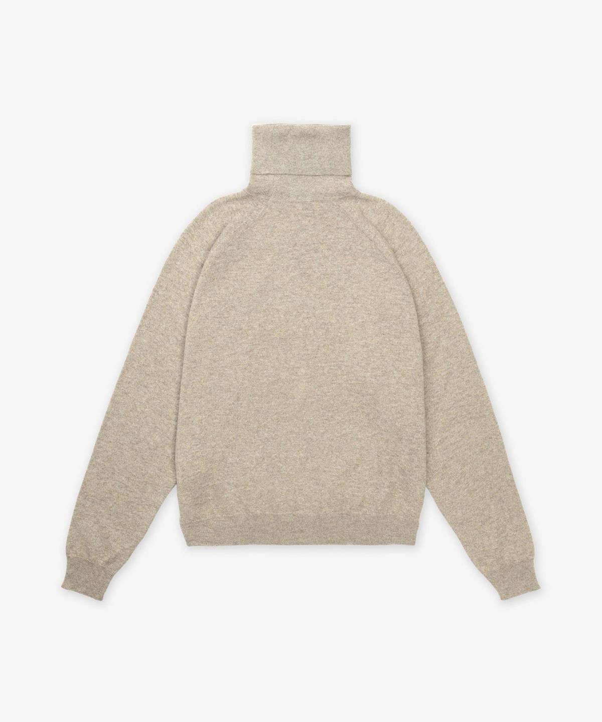 생로랑(SAINT LAURENT) 캐시미어 카상드르 자수 로고 하이넥 니트 - 베이지 / 820746YALL22601