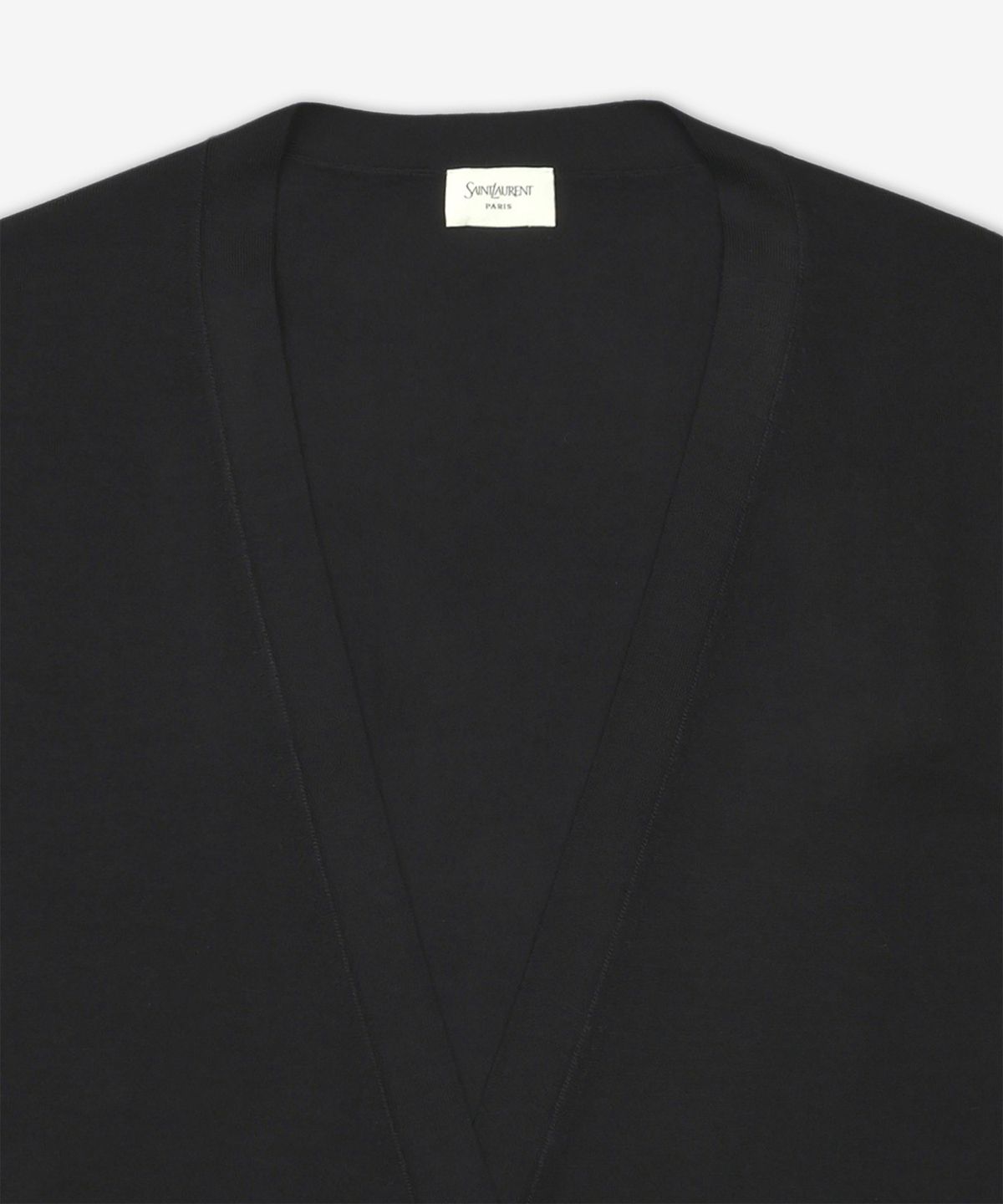 생로랑(SAINT LAURENT) 울 오버핏 가디건 - 블랙 / 823582Y76TC1000