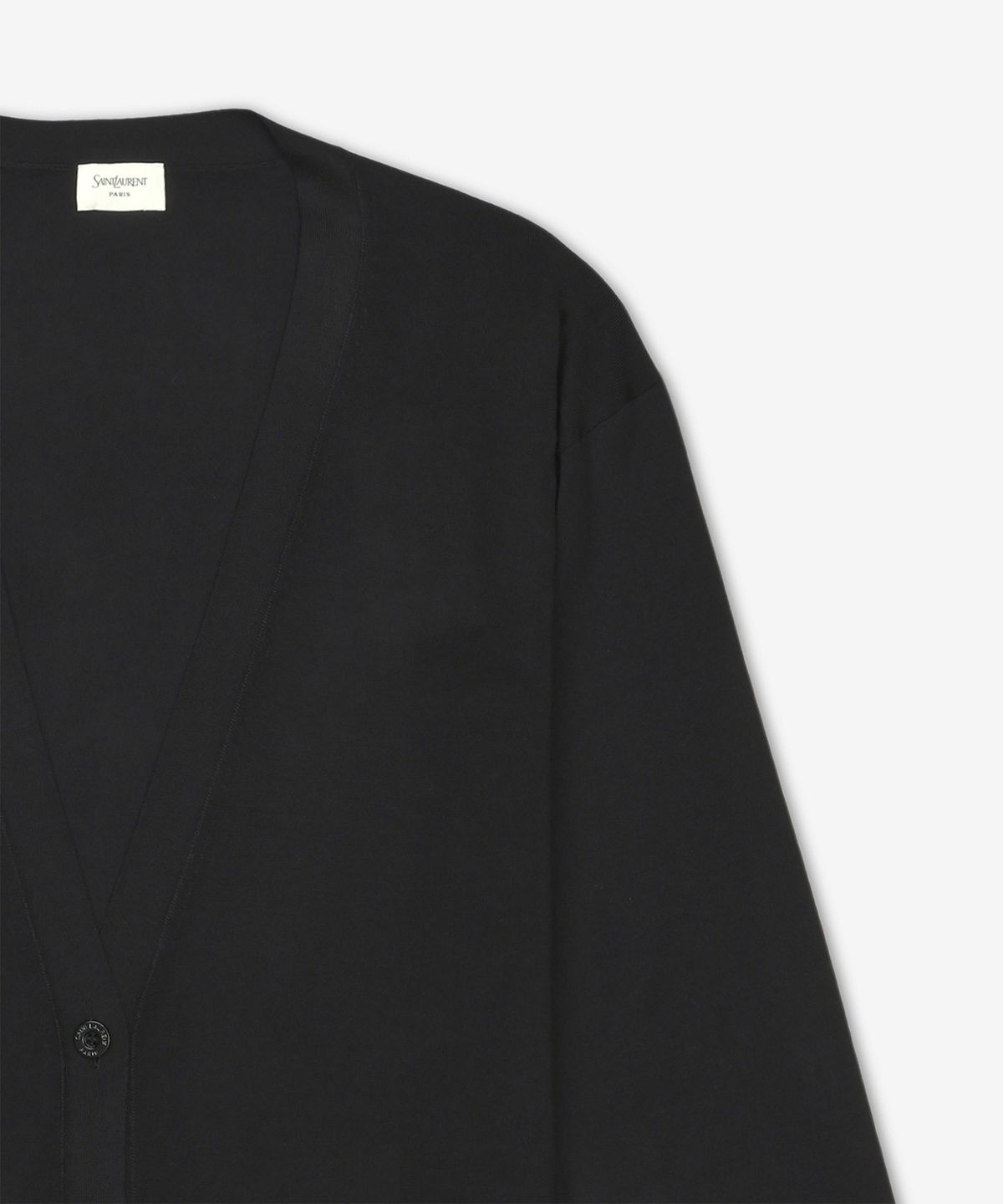 생로랑(SAINT LAURENT) 울 오버핏 가디건 - 블랙 / 823582Y76TC1000