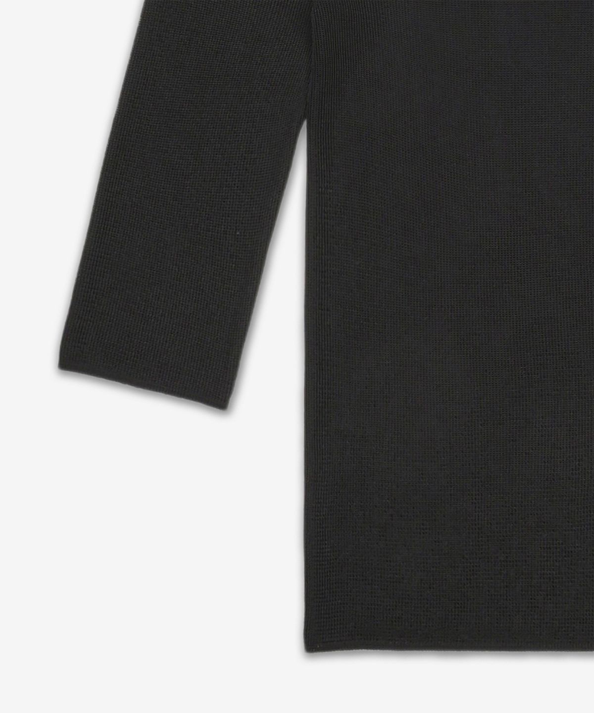 생로랑(SAINT LAURENT) 카상드르 하프 숏 슬리브 니트 - 블랙 / 819910Y75WA1000