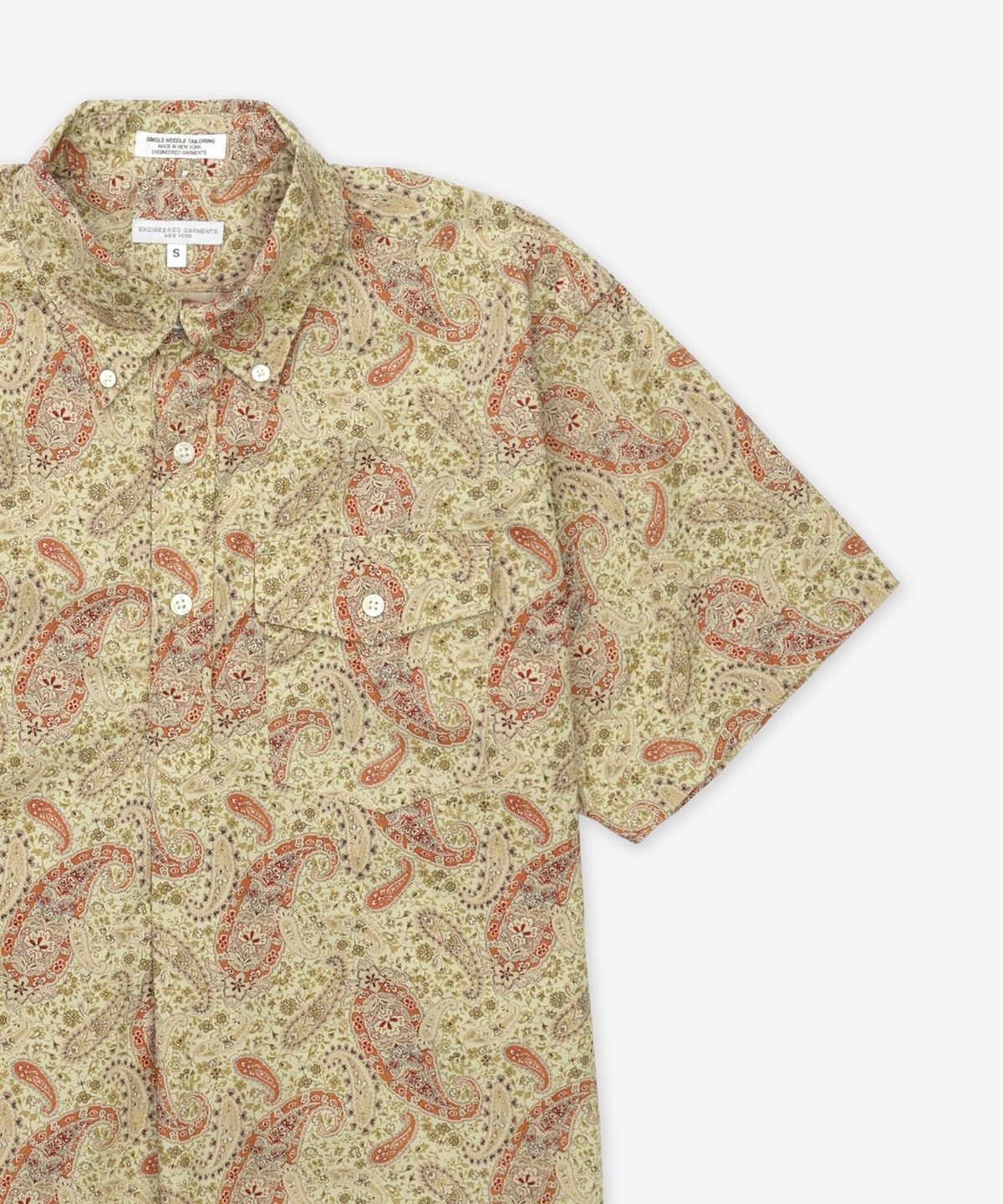 엔지니어드가먼츠(ENGINEERED GARMENTS) 팝오버 BD 셔츠 - 카키 / QT010ZT218