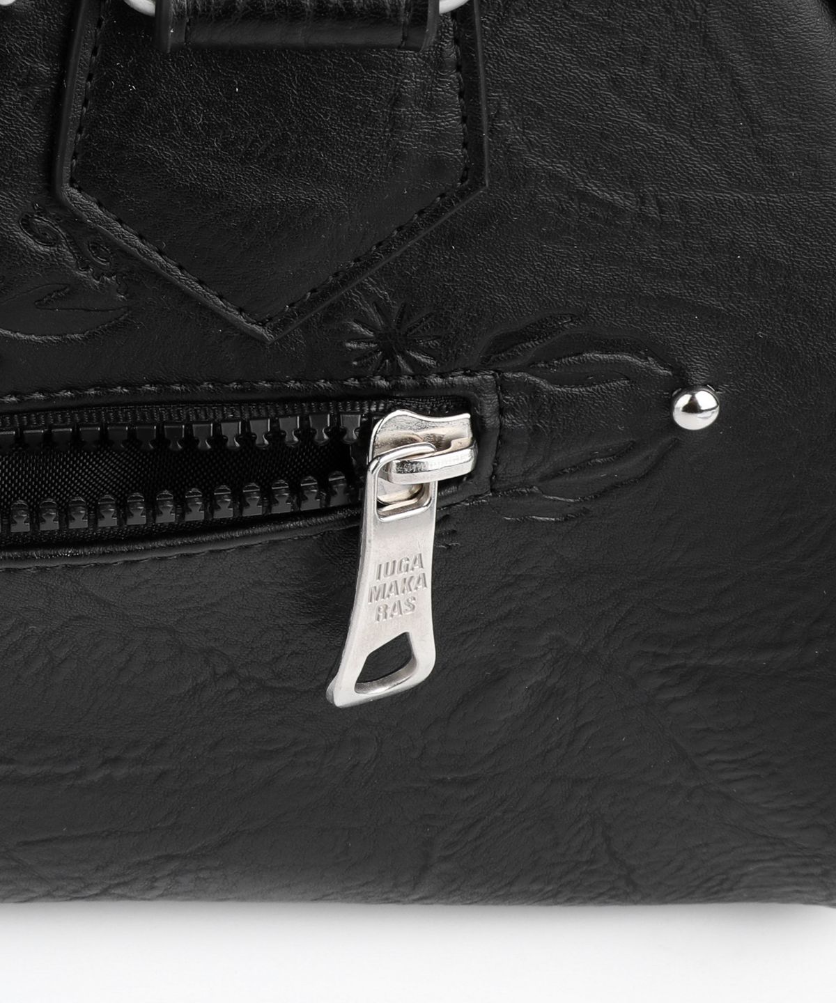 이우가마카라스(IUGAMAKARAS) Studded Leather Bowling Bag (Black)