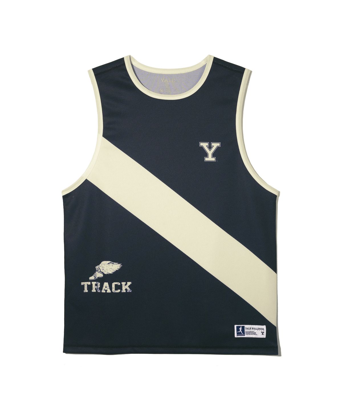 예일(YALE) 메쉬 러닝 슬리브리스_네이비
