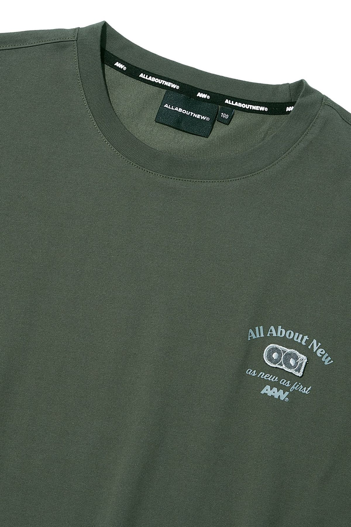 올어바웃뉴(ALL ABOUT NEW) 아이로고 와펜 반팔 D/카키 ANZ2TR37ADK