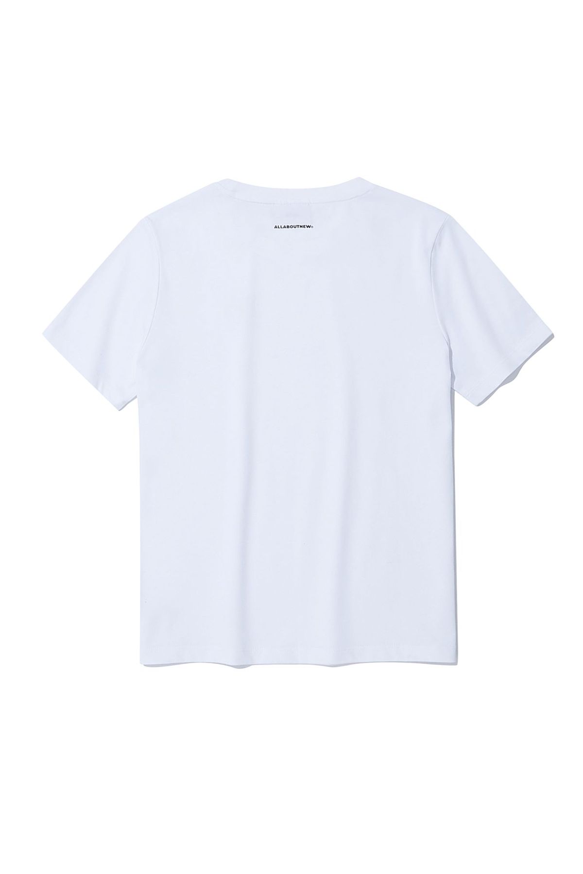 올어바웃뉴(ALL ABOUT NEW) 아이로고 와펜 반팔 화이트 ANZ2TR37AWH