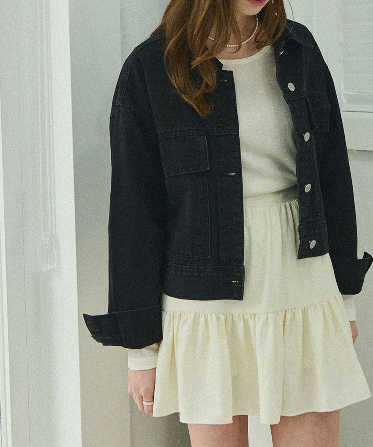 슬로우롤리(SLOWLOLLI) Lovely frilly skirt - Ivory