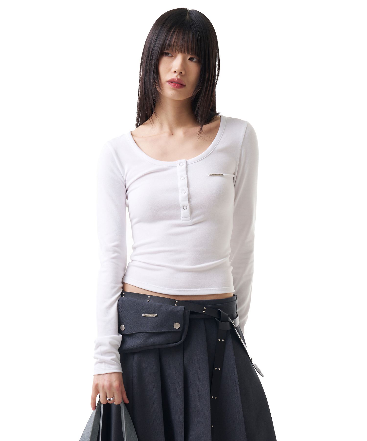 ベルト IUGAMAKARAS 20mm Double Studded Twist Belt TF5D0040 MUSINSA | IUGAMAKARAS 20mm Double Studded Twist Belt (Black)