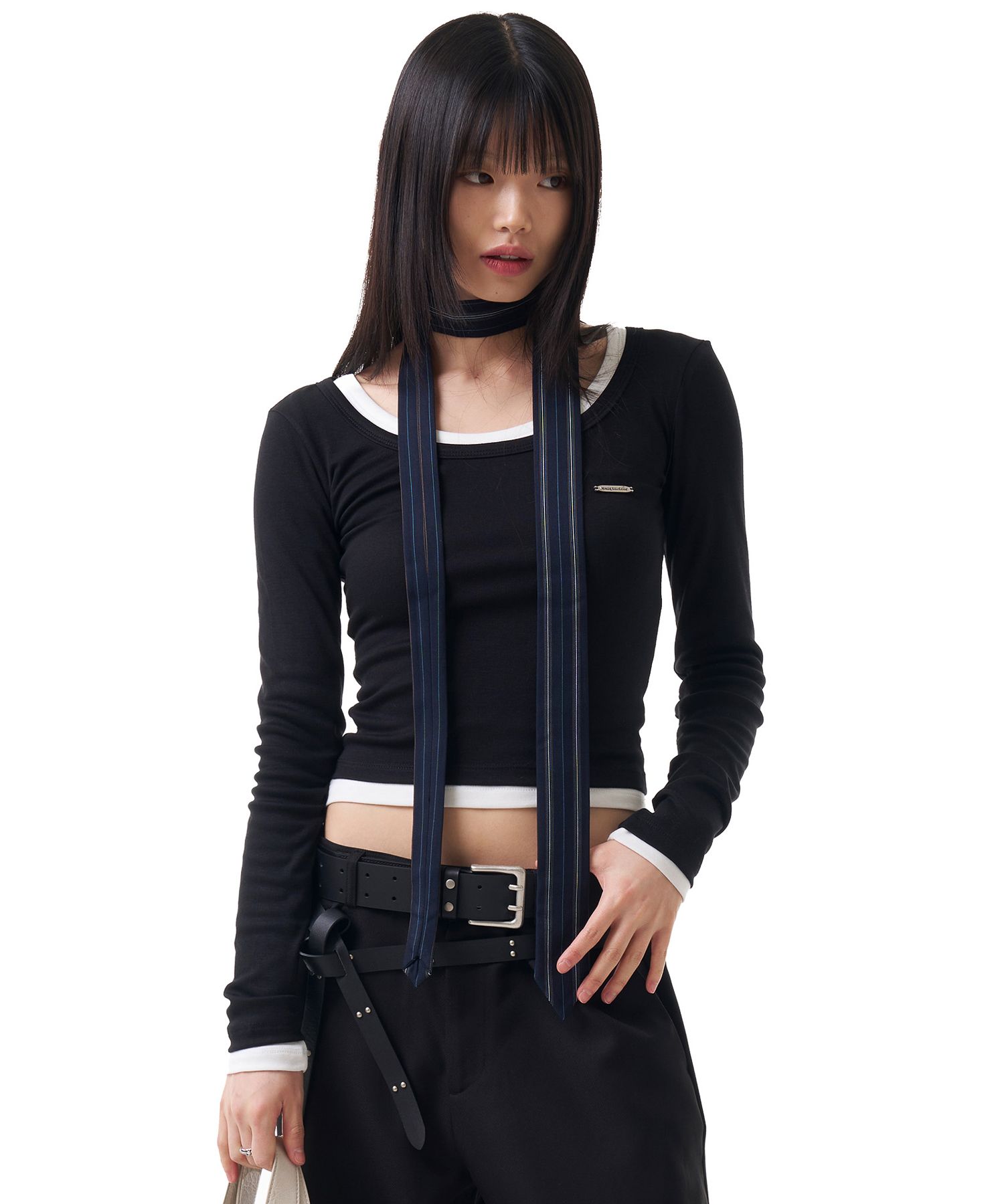 ベルト IUGAMAKARAS 20mm Double Studded Twist Belt TF5D0040 MUSINSA | IUGAMAKARAS 20mm Double Studded Twist Belt (Black)
