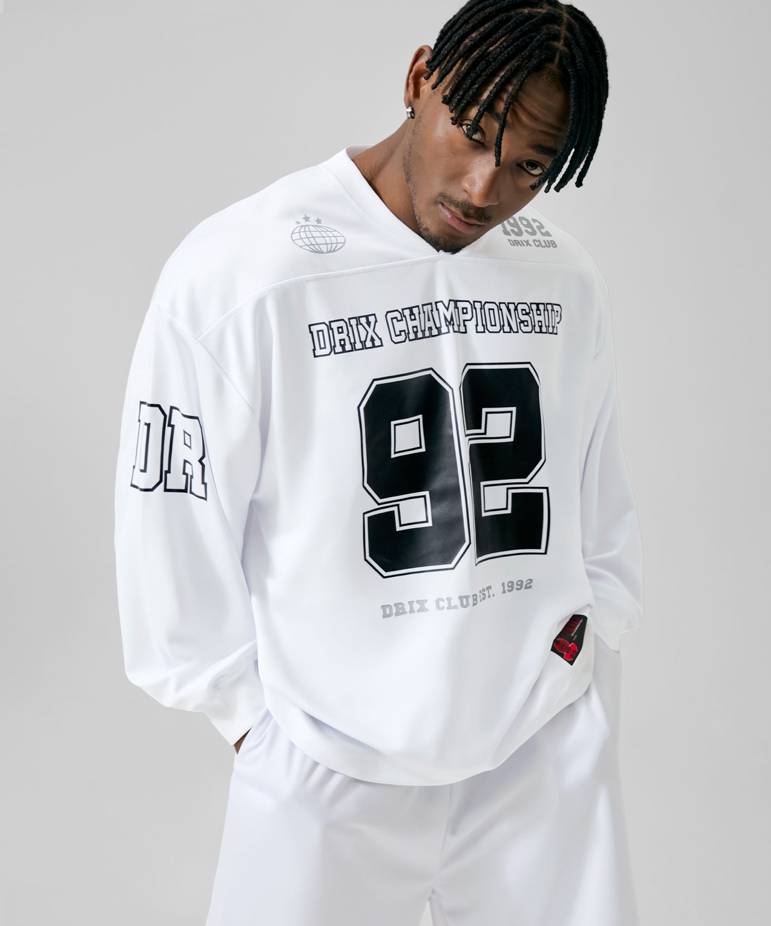 DRIX ■ Rugby Overfit Mesh Jersey Half Sleeve MUSINSA | DRIX Rugby Overfit Jersey Long Sleeve_White