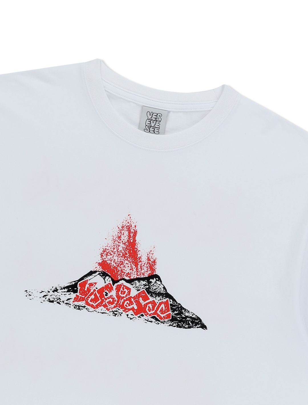 ★YESEYESEE★ Volcanic Eruption Tee White YS251TTSST12WHT MUSINSA | YESEYESEE Volcanic Eruption Tee White