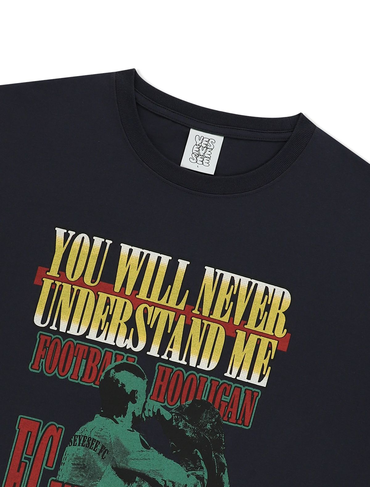 예스아이씨(YESEYESEE) Y.E.S Hooligan Tee Charcoal