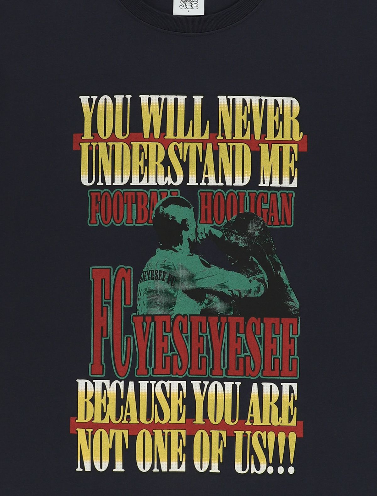예스아이씨(YESEYESEE) Y.E.S Hooligan Tee Charcoal