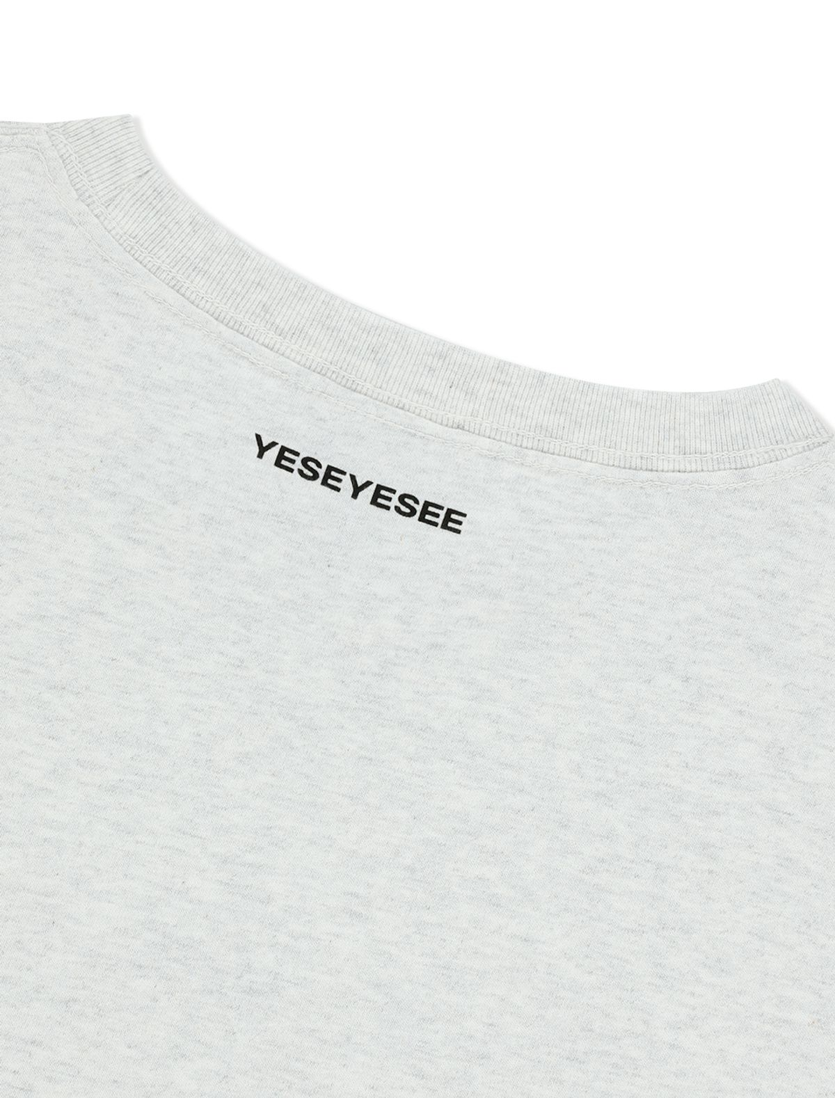 예스아이씨(YESEYESEE) Y.E.S Hooligan Tee Light Grey