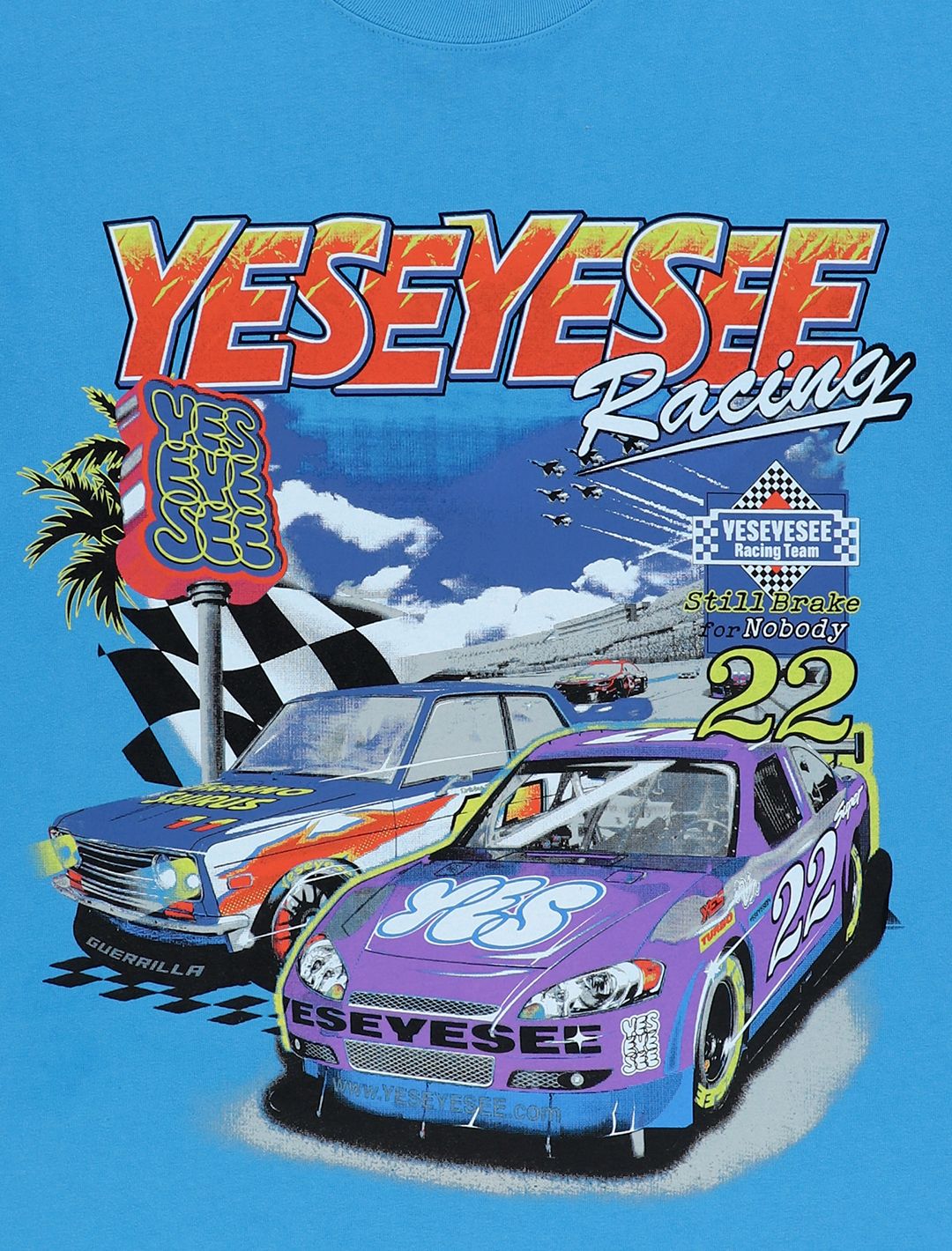 ★YESEYESEE★ Racing Tee Sky Blue YS250TTSST02SKB MUSINSA | YESEYESEE Racing Tee Sky Blue