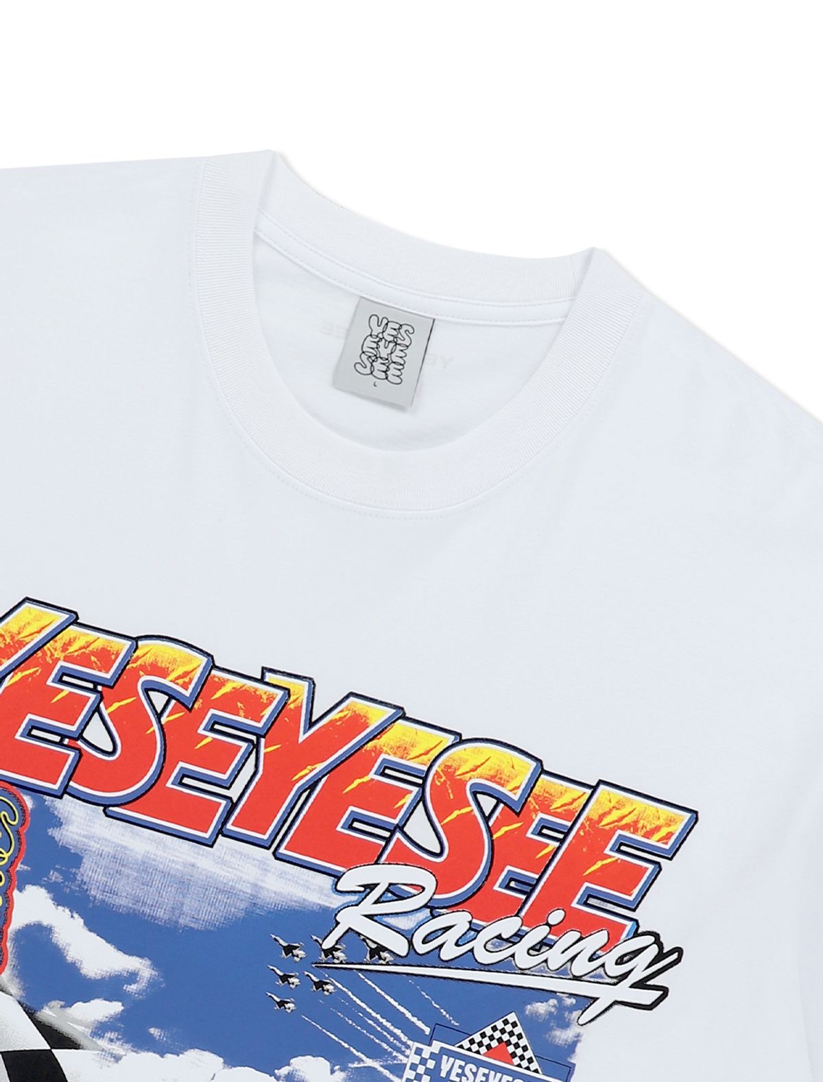 예스아이씨(YESEYESEE) Racing Tee White