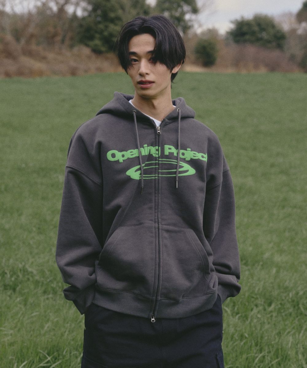 ☆OPENING PROJECT☆IDENTITY HOODIE MUSINSA | OPENING PROJECT [500g]Heavy Weight Logo Hood Zip