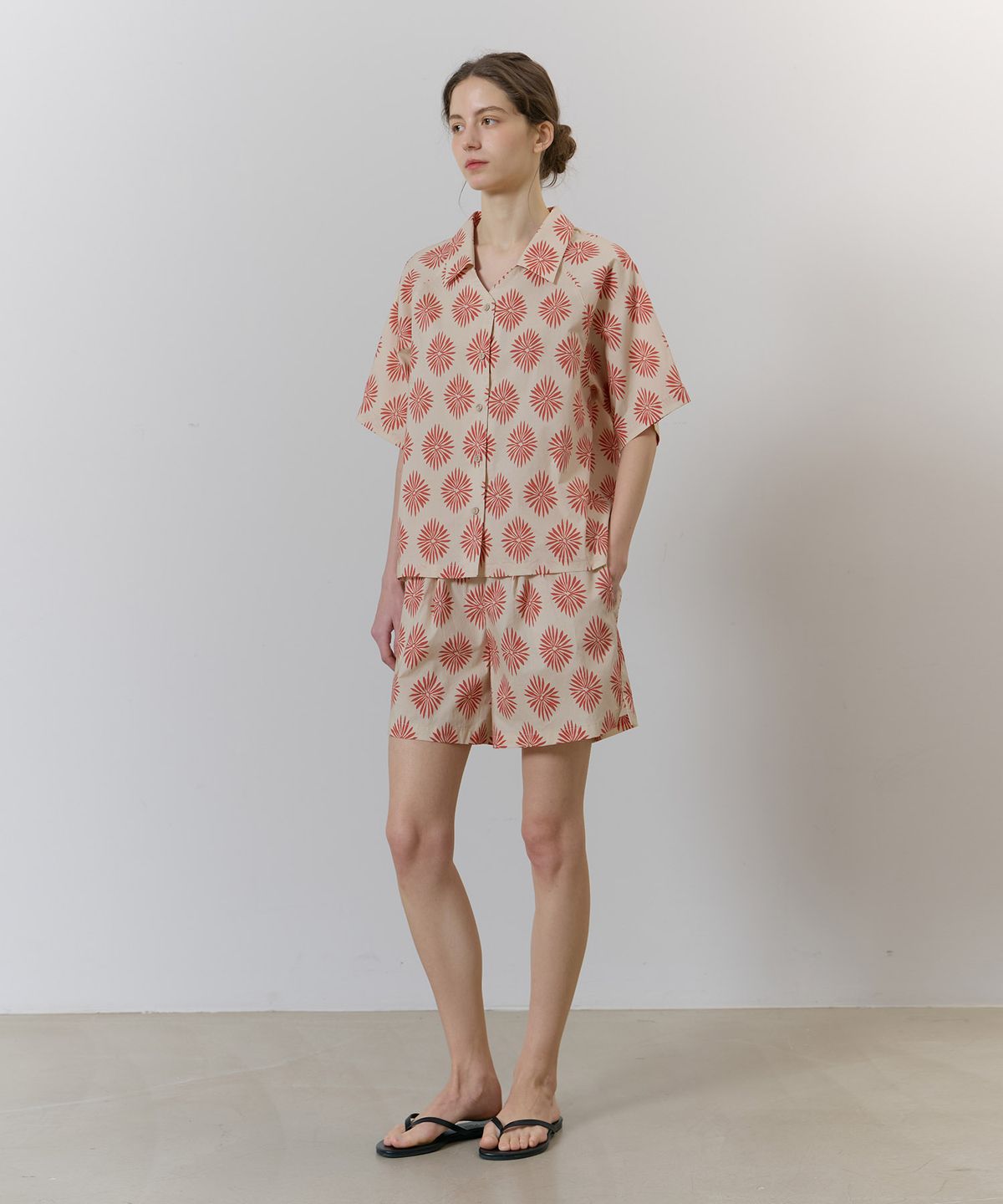 아템포(ATEMPO) BALI V-NECK SET_sunset ivory