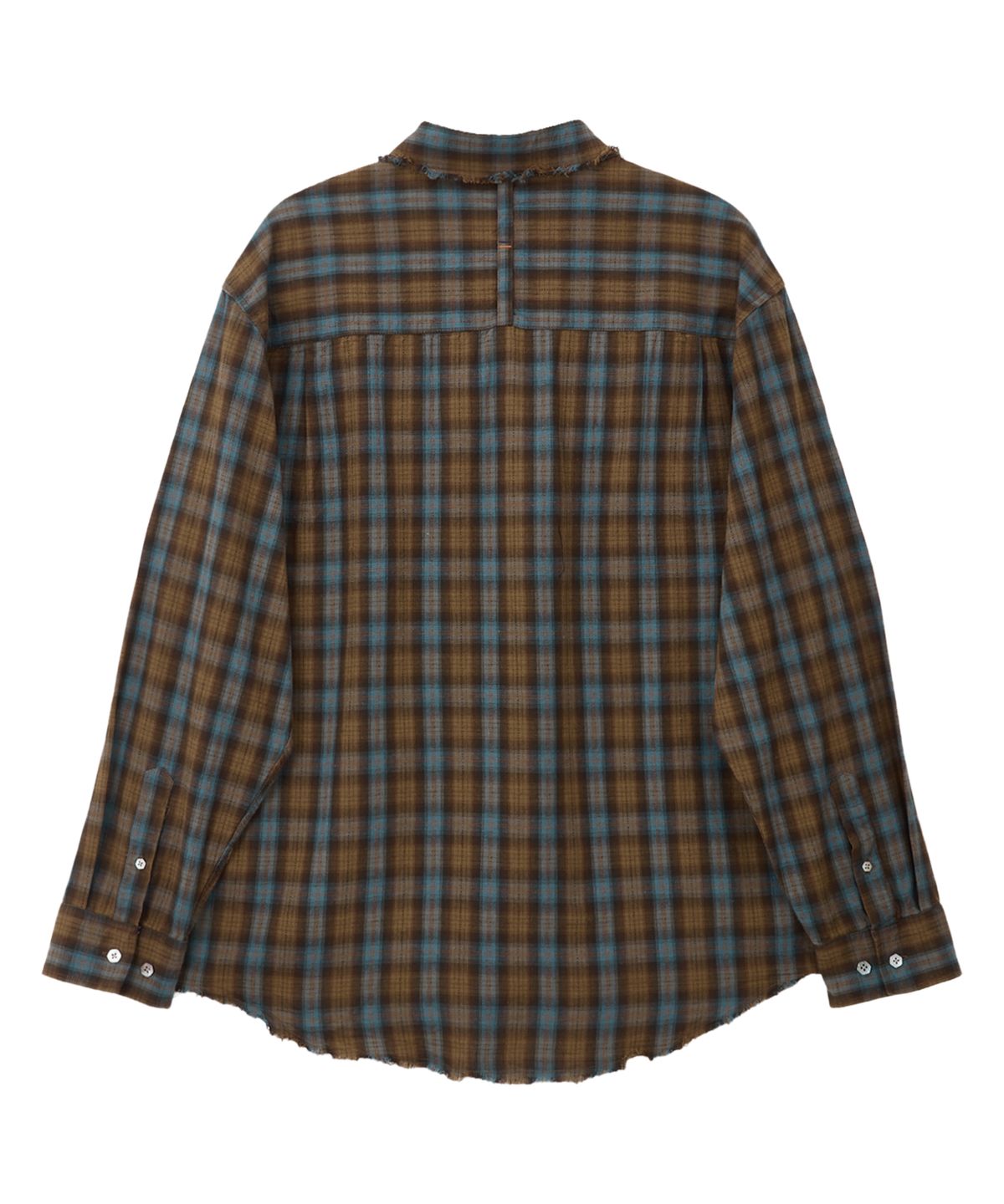 미드선(MIDSUN) Cut Off Jeunesse Shirt-Blue