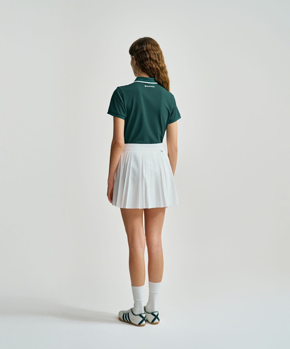 세르지오 타키니(SERGIO TACCHINI) W 카라포인트 지퍼넥 피케 반팔 폴로 (D.Green)
