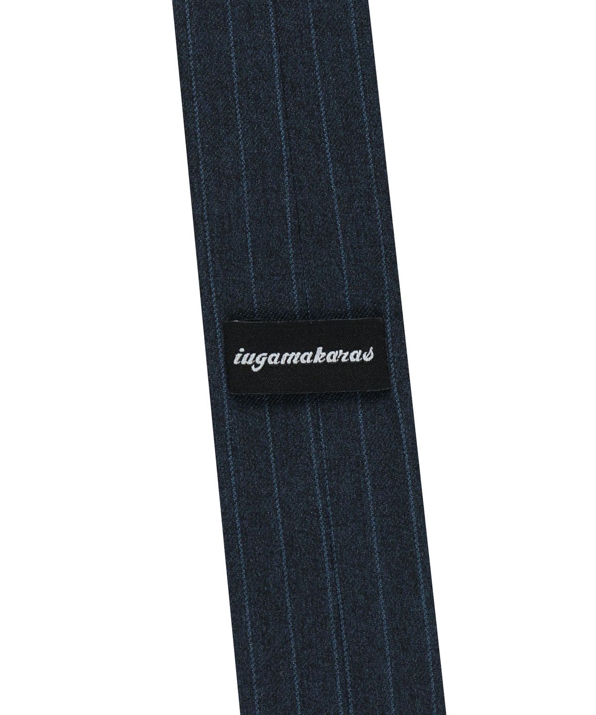 이우가마카라스(IUGAMAKARAS) Pin Striped Tie (Navy)