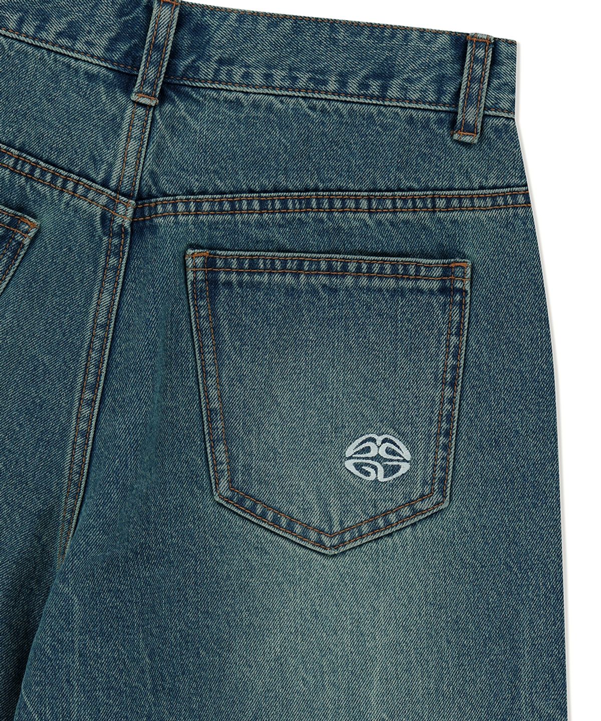 마하그리드(MAHAGRID) MUD WASHING DENIM SHORT BLUE(MG2FMMD170A)