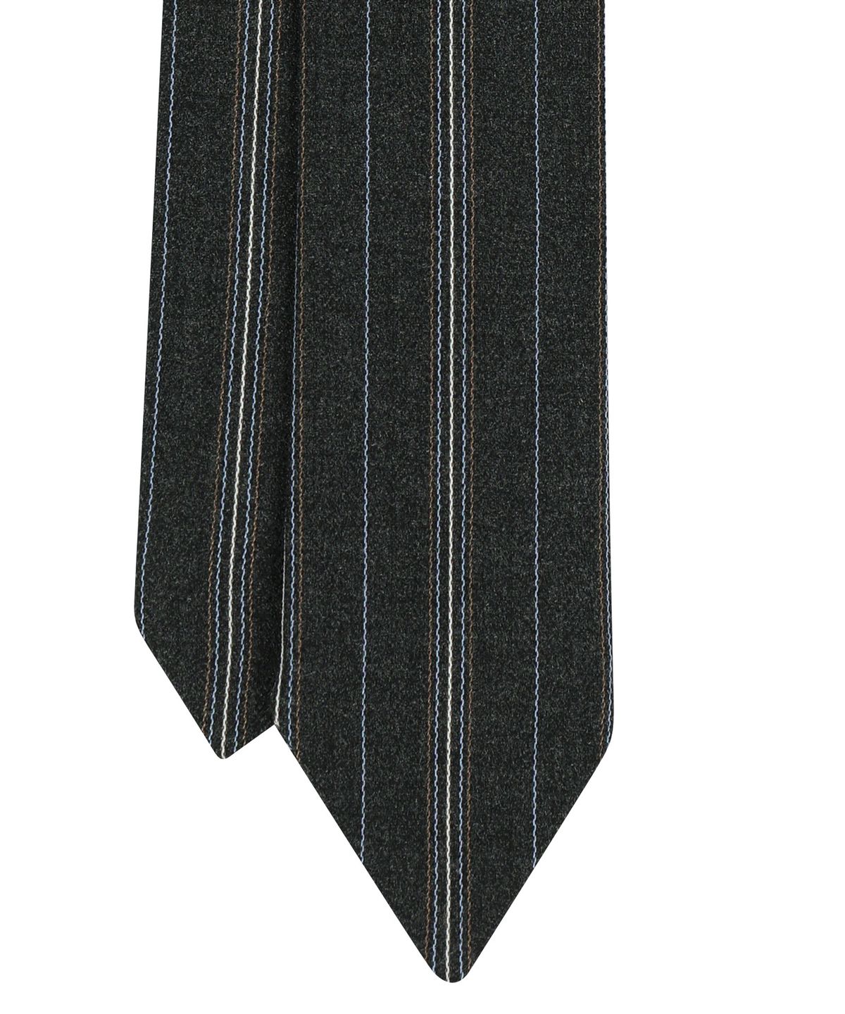 이우가마카라스(IUGAMAKARAS) Mixed Striped Tie (Dark Gray)