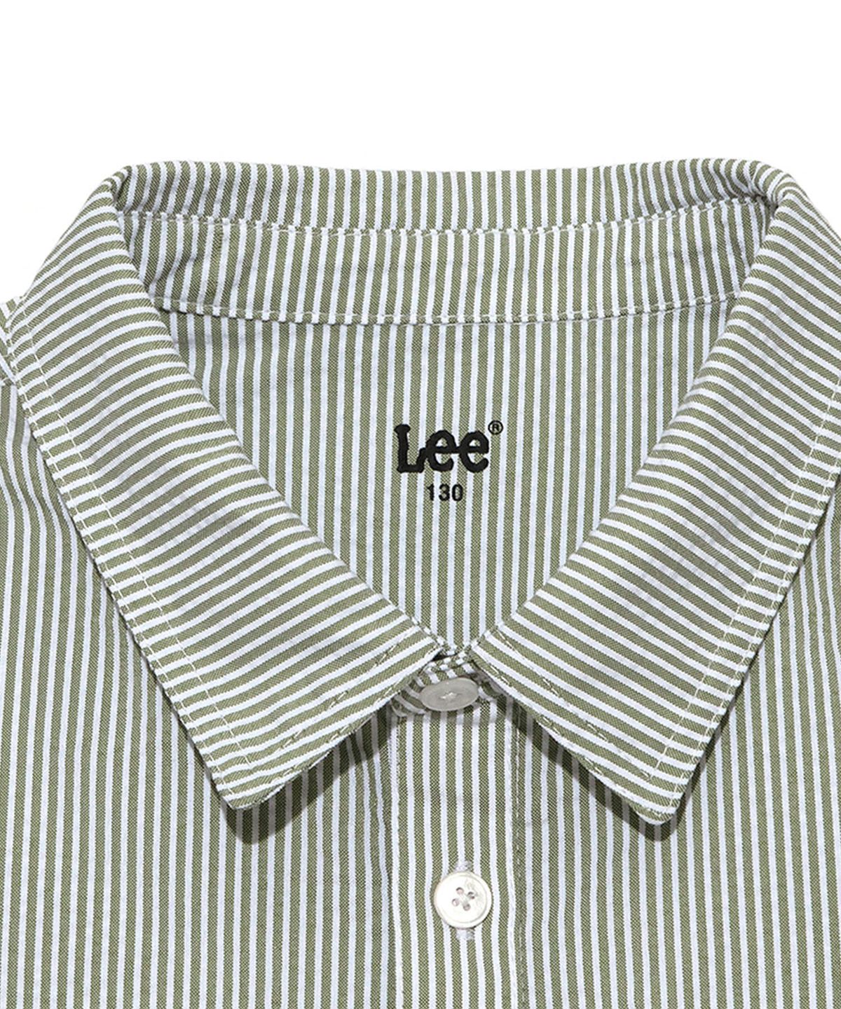 리 키즈(LEE KIDS) 반소매자켓형 시어서커 셔츠 그린 LK2502SS05GN
