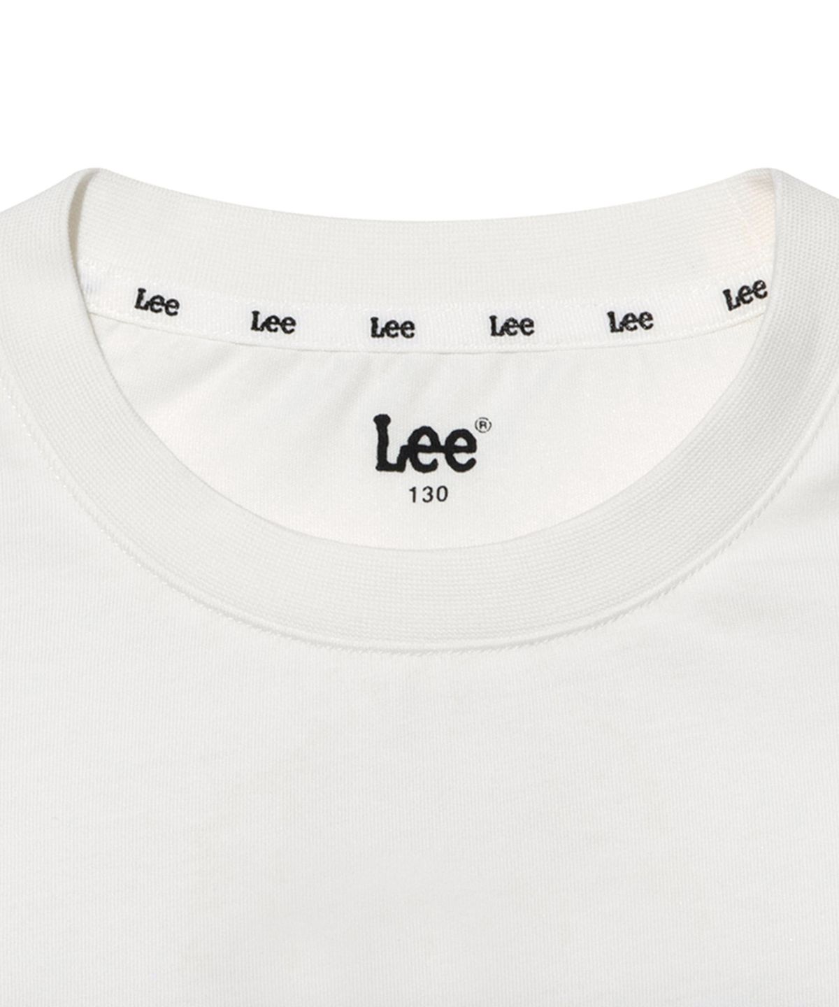 리 키즈(LEE KIDS) 베이직 리진스 반팔티셔츠 화이트 LK2502ST24WH