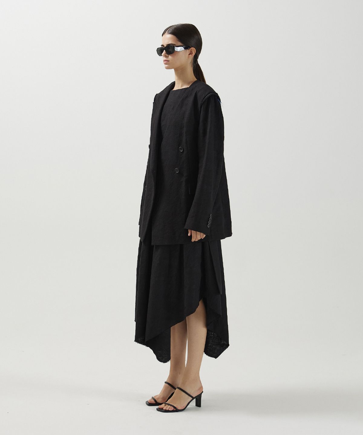 므아므(MMAM) Linen stitch origami blazer