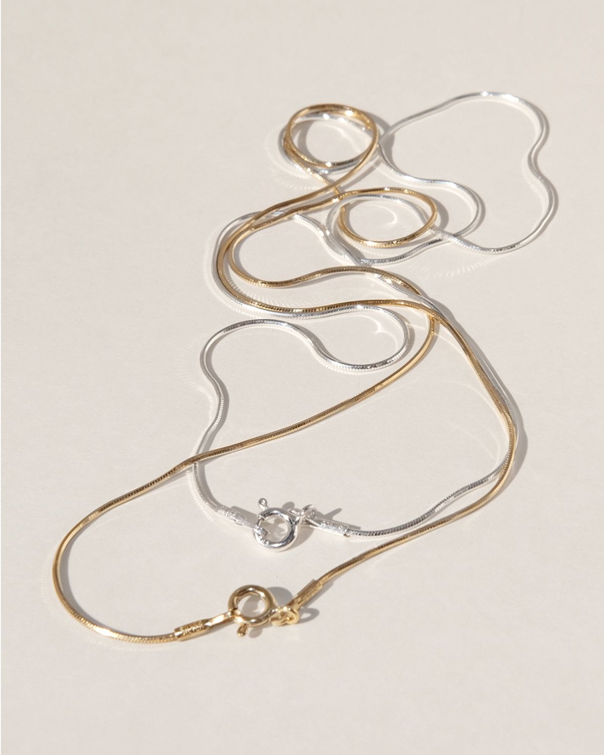 어나더레이어(ANOTHERLAYER) Sparkle Line Necklace (silver925)(2color)