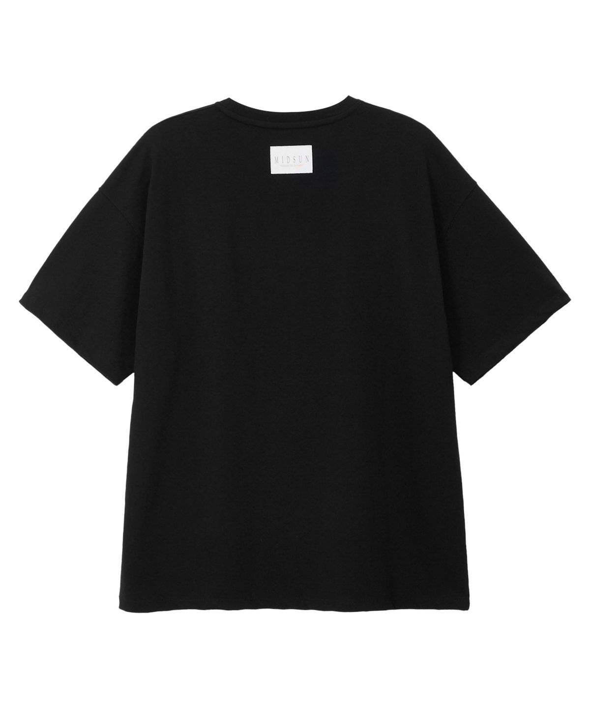 미드선(MIDSUN) Midnight Vinyl Tee Shirt-Black