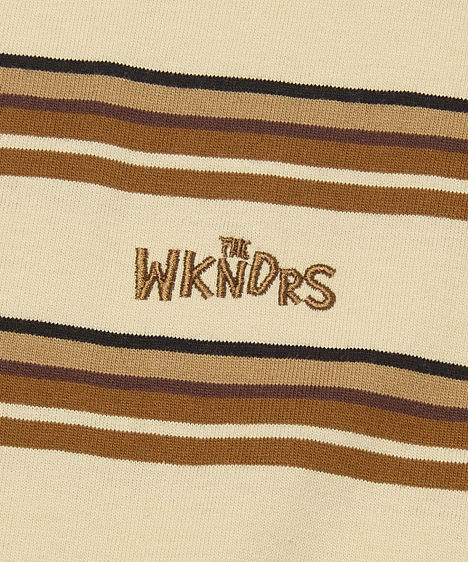 Tシャツ・カットソー WKNDRS MULTI COLOR STRIPED T-SHIRT SA964 MUSINSA | WKNDRS MULTI COLOR STRIPED T-SHIRT (BEIGE)