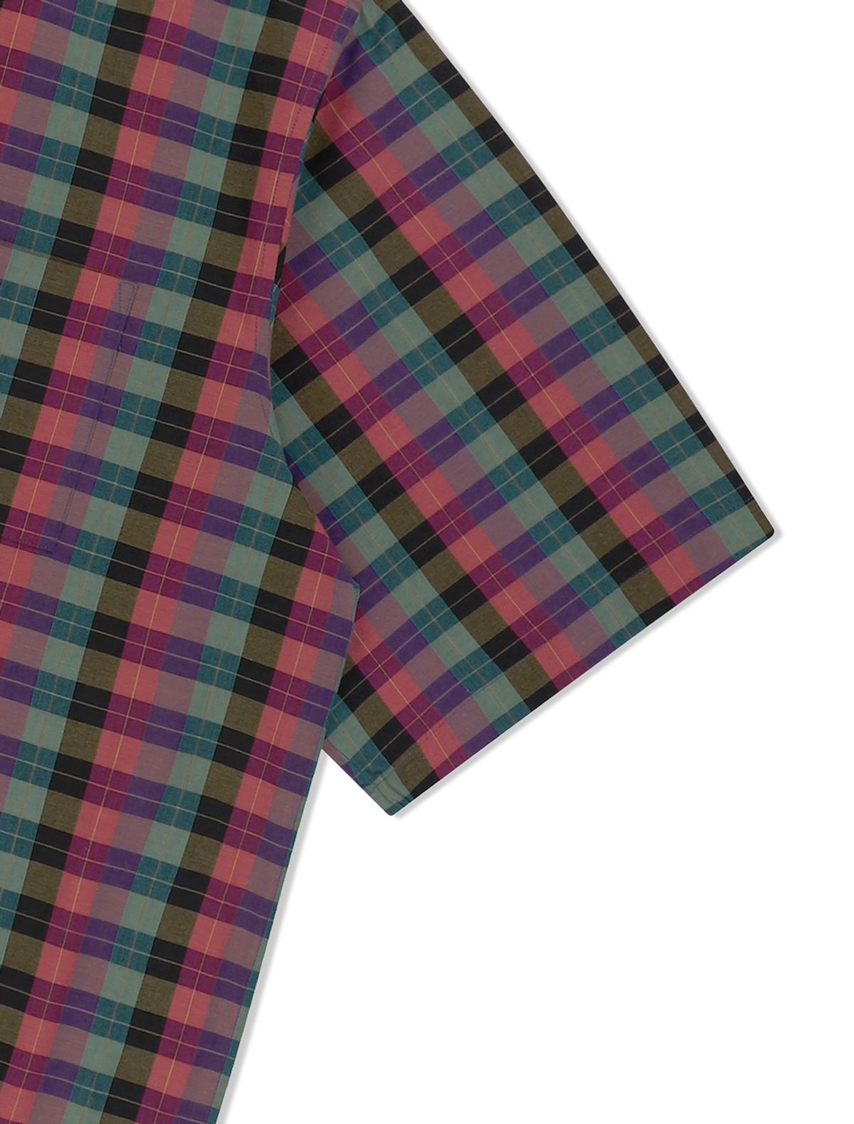 예스아이씨(YESEYESEE) Y.E.S Short Sleeve Check Shirt Multi