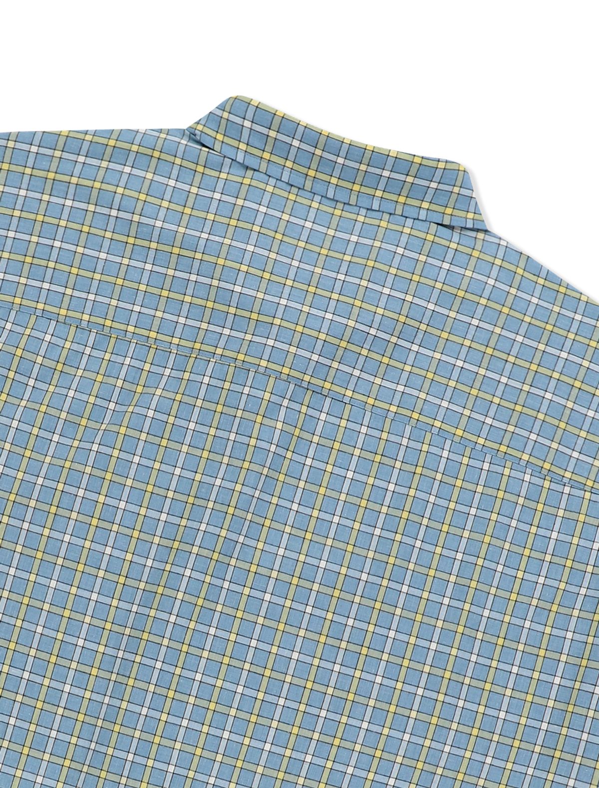 예스아이씨(YESEYESEE) Y.E.S Short Sleeve Check Shirt Light Blue