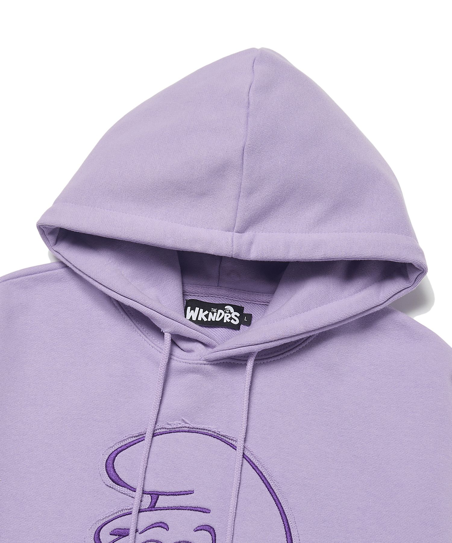 MUSINSA公式 | WKNDRS APPLIQUE HOODIE (L.PURPLE)