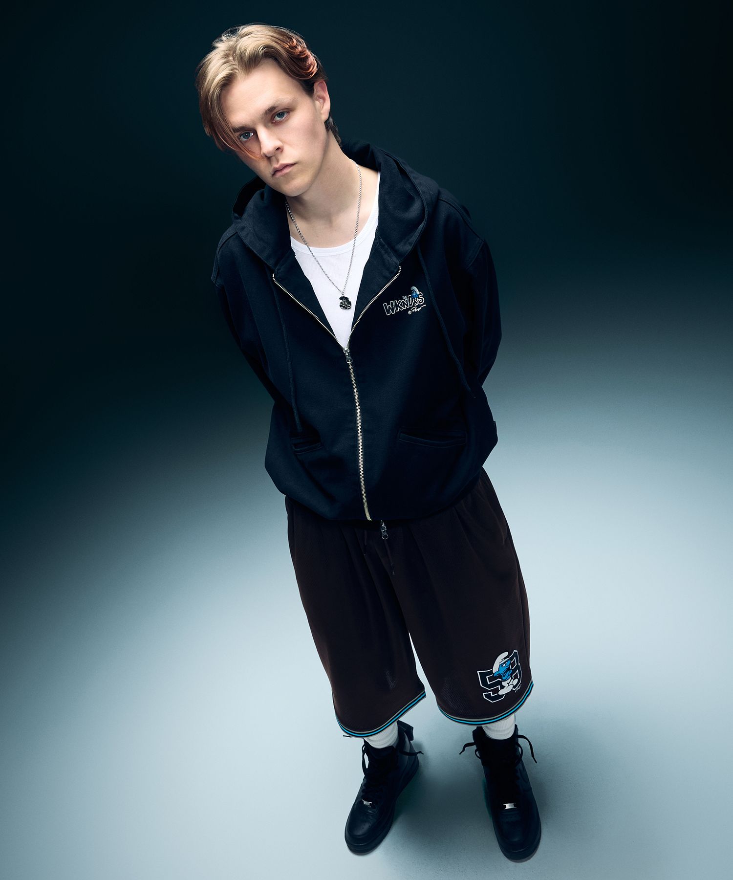 MUSINSA | WKNDRS HOODED CANVAS JACKET (BLACK)