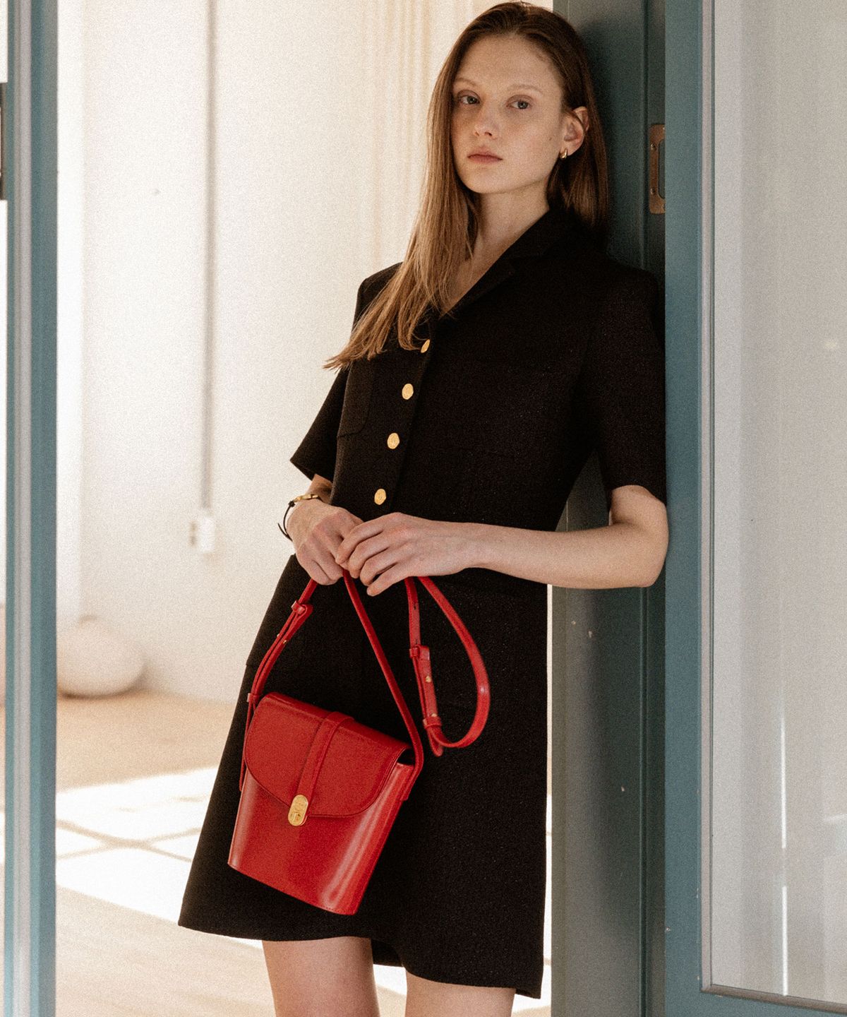르메메(LEMEME) Sac Cloche FrenchRed