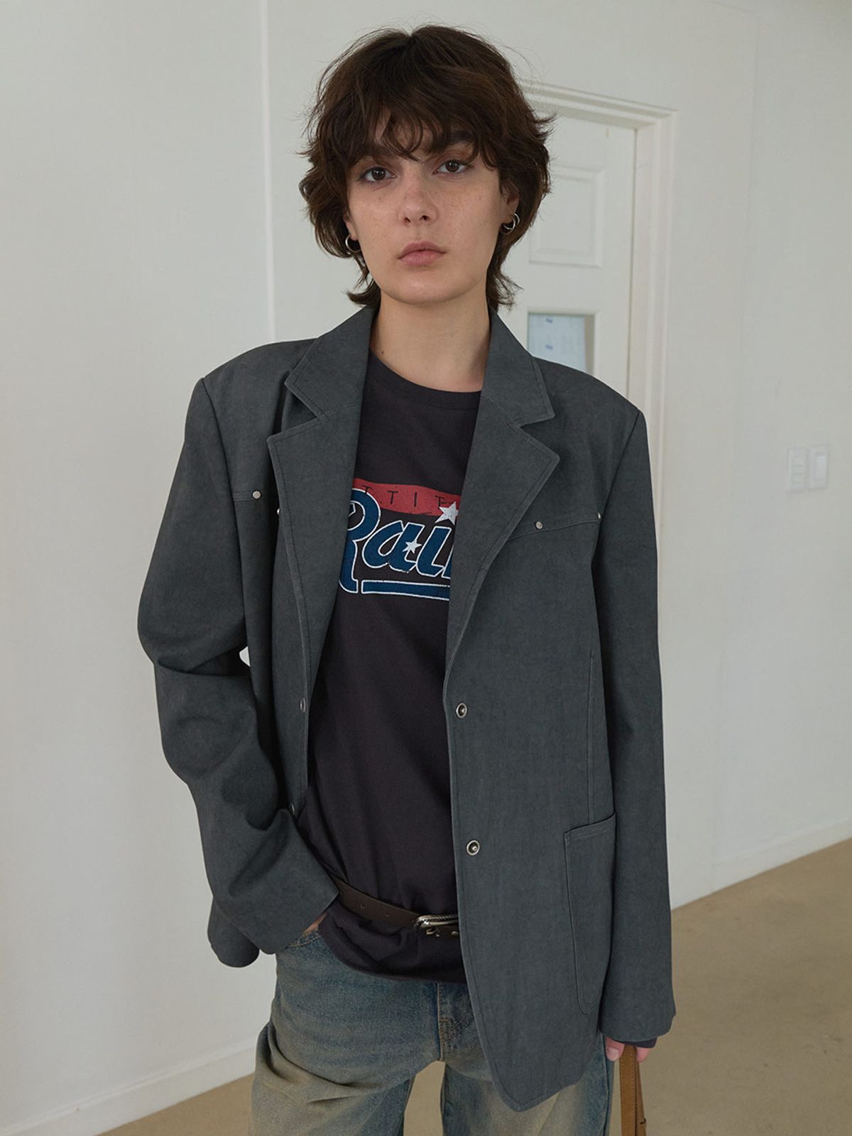 레이브(RAIVE) Washing Cotton Half Jacket VW5SJ073_2color