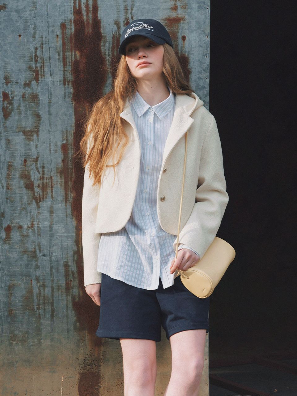 Lenina ♥ MERCI embroidery ball cap /追跡付 MUSINSA公式 | LENINA MERCI embroidery ball cap_NAVY