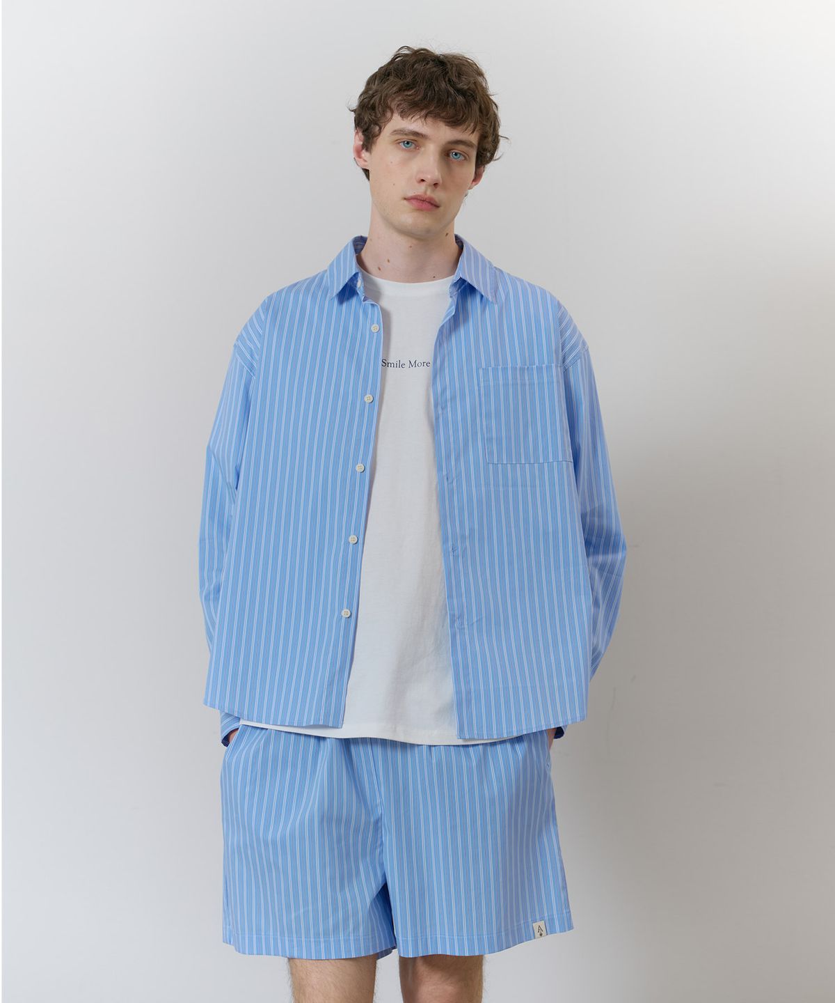 아템포(ATEMPO) STRIPE PAJAMA SET_blue (man)