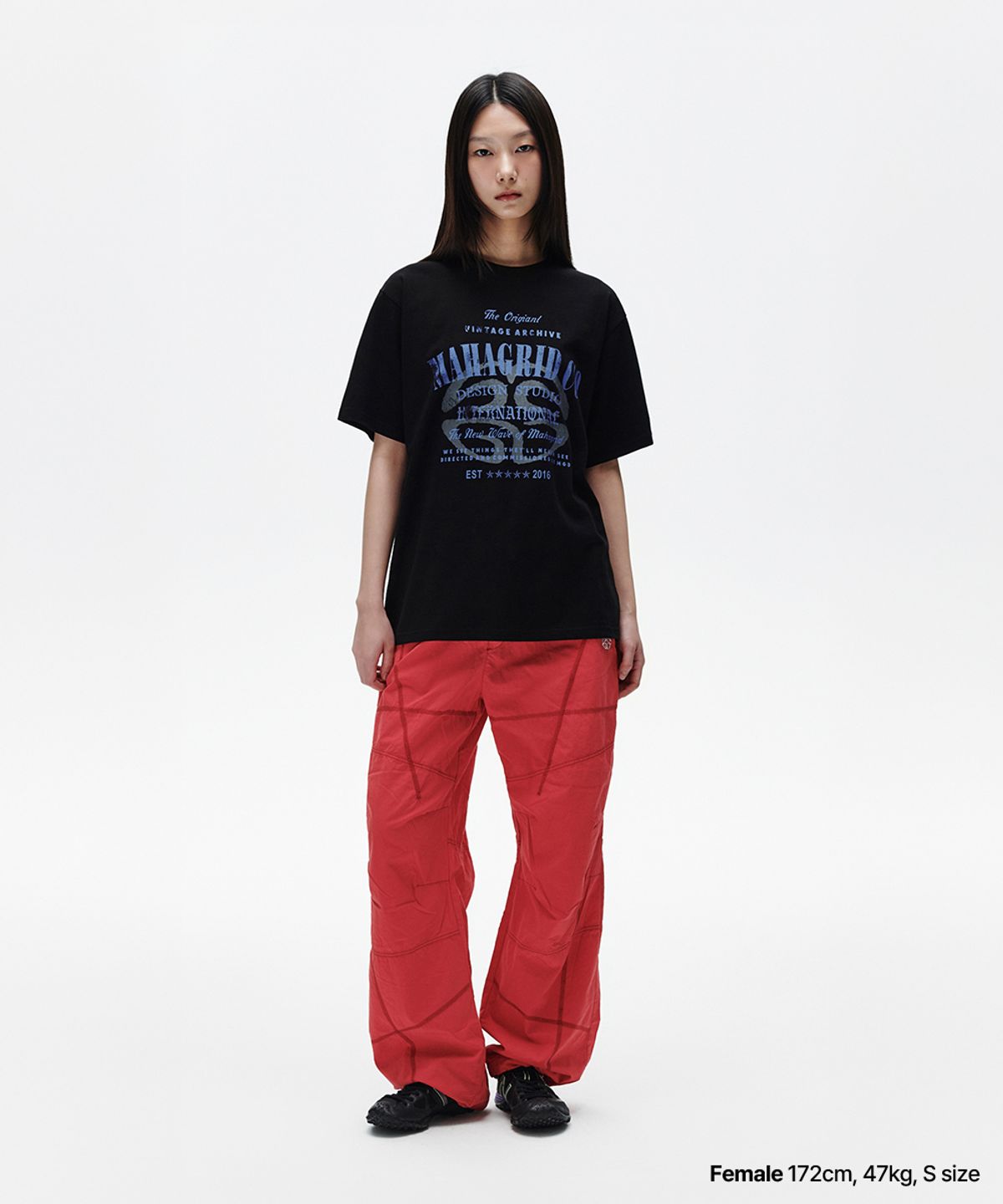 마하그리드(MAHAGRID) ARCHIVE LOGO TEE BLACK(MG2FMMT513A)