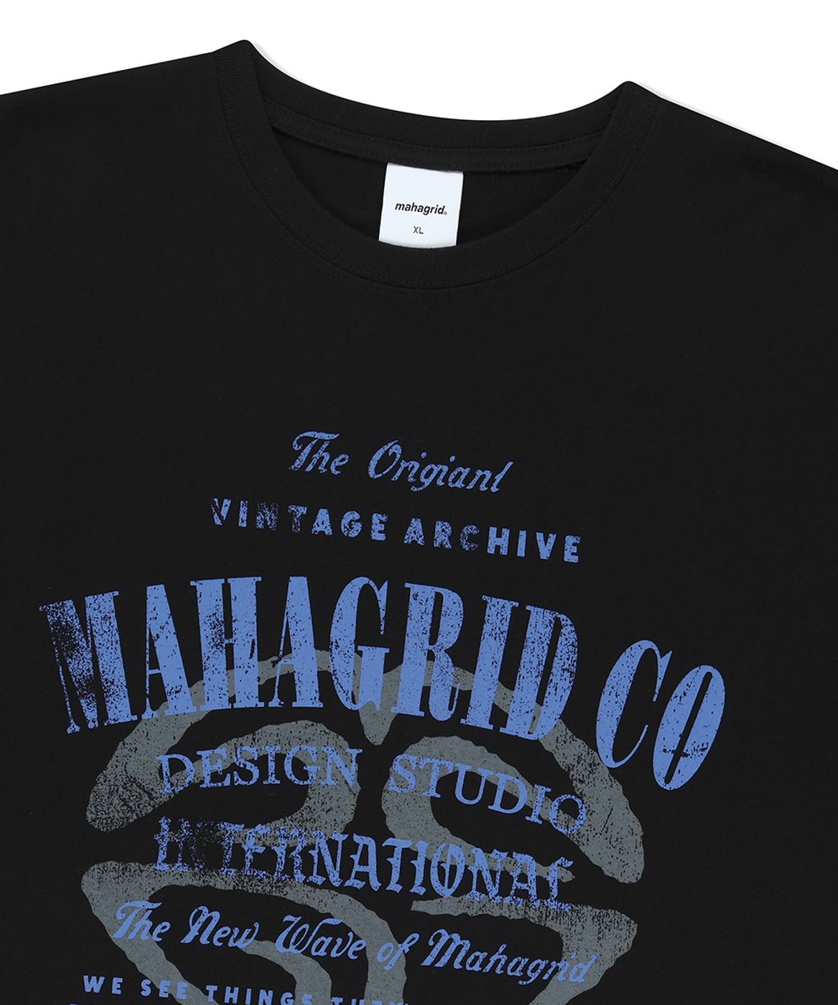 마하그리드(MAHAGRID) ARCHIVE LOGO TEE BLACK(MG2FMMT513A)