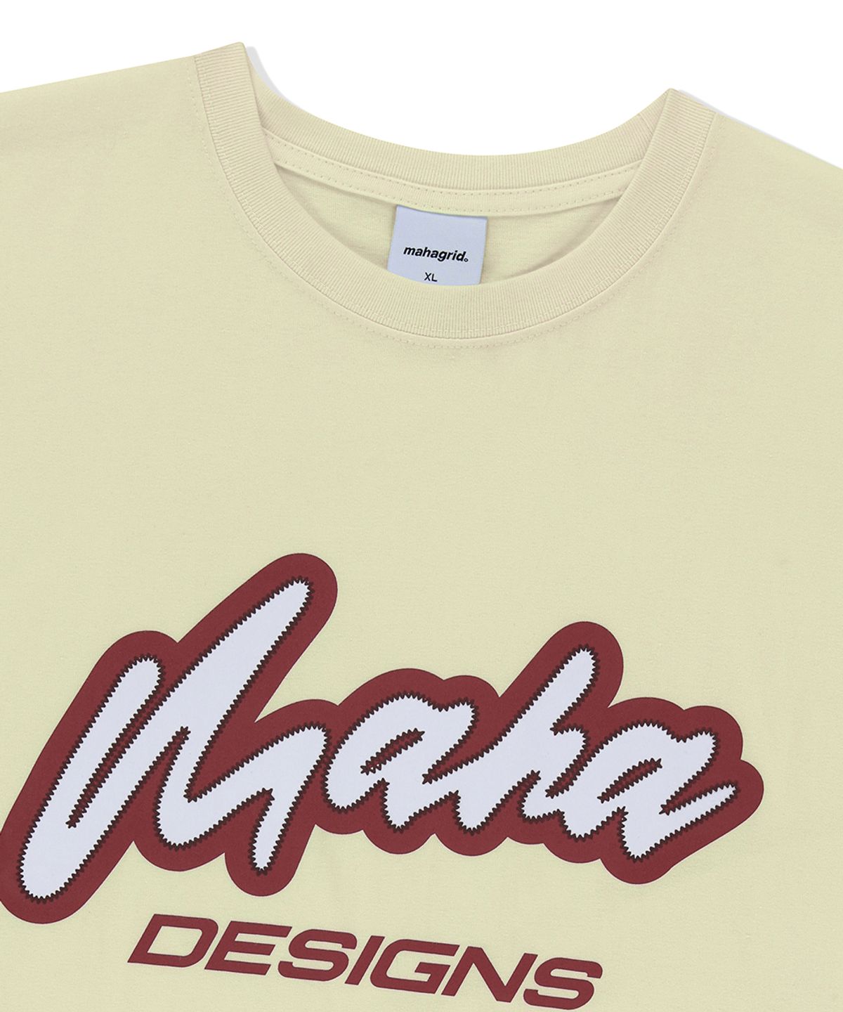 마하그리드(MAHAGRID) MAHA SPELLOUT TEE CREAM(MG2FMMT531A)